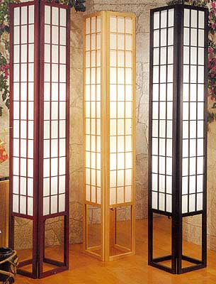 Pane Shoji Lamp Ambient Floor Window, Japanese Shoji Table Lamp