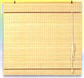 Bamboo Slats Blinds, Roman Type with Valence