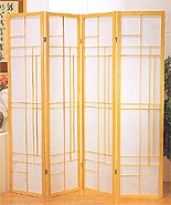 71inch Contemporary Design 4 Panel Shoji Screen