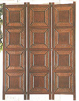 71inch Savannah Rattan Wooden 3 panel Screen